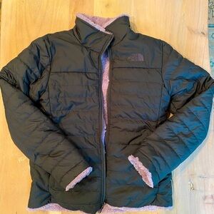 Girls Northface reversible puffer jacket, size 10